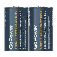 Батарейка GoPower R14 C SH2 Солевая 1.5V (2/24/288)