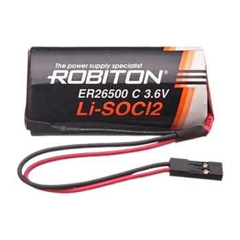 Батарейка ROBITON ER26500-DP С с коннектором PH1 (1/10/200)