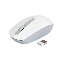 Мышь беспроводная Smartbuy 280AG классическая USB бесшумная белый серый (1/40)
