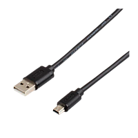 Кабель Atcom USB (m)-miniUSB (m) 0.8м силикон черный (1/10/500)
