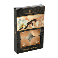 Свечи чайные KUKINA RAFFINATA "Французская ваниль" 6шт. (1/18)