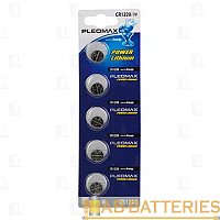 Батарейка Pleomax CR1220 BL5 Lithium 3V (5/100/2000/80000)