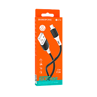 Кабель Borofone BX79 USB (m)-Type-C (m) 1м 2.4A силикон черный (1/360)