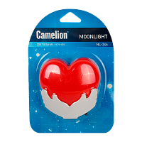 Ночник Camelion NL-246 "Сердце" 220V в розетку белый (1/24/96)