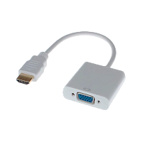 Переходник KS-IS HDMI (m)-VGA (f) 0.2м белый 
