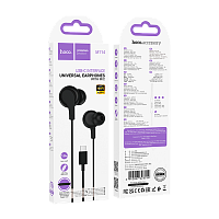 Наушники внутриканальные HOCO M114 с микр. Type-C черный (1/31/310)