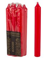 Свечи столовые Волшебная страна Simple 6шт. красный (1/6)