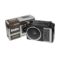 Радиоприемник MRM-Power MR-609AC пластик Jack3.5 черный (1/40)