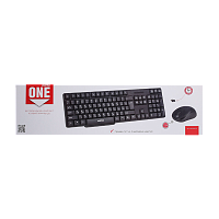 Набор клавиатура+мышь беспроводной Smartbuy 236374AG ONE черный (1/20)