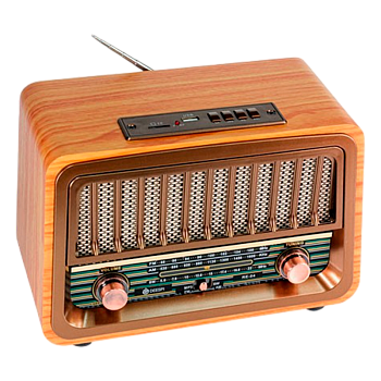 Радиоприемник DEESPI S1213 RE-04 пластик BT/AM/FM/SW/USB/AUX/MicroSD РЕТРО-стиль 