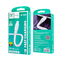 Кабель GFPower X28T USB (m)-Type-C (m) 1.0м 120W ПВХ белый (1/120/480)