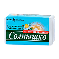Мыло Невская Косметика Хозяйственное Солнышко ромашка 140г набор 4шт. (1/48)