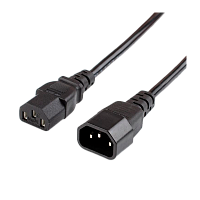 Кабель питания Atcom AT10117 C14 (m)-C13 (f) 1.8м ПВХ удлинитель черный (1/10/100)