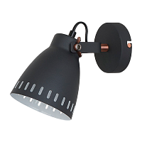 Светильник настенный Camelion WML-428-1 New York 40W 230V E27 черный (1/20)