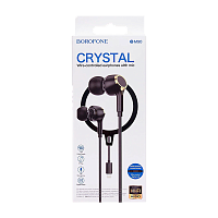 Наушники внутриканальные Borofone BM90 с микр. Lightning (m) черный (1/76/304)