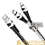 Кабель HOCO U97 USB (m)-Lightning/Type-C (m) 1.0м 2.4A пластик черный белый (1/22/220)