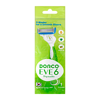 Бритва одноразовая DORCO "EVE6 SHAI Vanilla" 6 лезвий 1шт. (1/10/60)