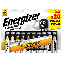 Батарейка Energizer Alkaline power LR6 AA BL20 Alkaline 1.5V (20/120) 