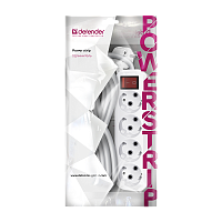 Удлинитель Defender L340 4р.С/З 16A 7.0м с выкл. ПВС 3x1мм² IP20 белый (1/25)