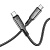Кабель HOCO S51 Type-C (m)-Type-C (m) 1.2м 3.0A 100W нейлон синий (1/16/160)