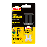 Клей Момент СУПЕР ЭПОКСИ эпоксидный 6мл двухкомпонентный BL1 прозрачный (1/48)