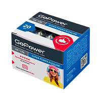 Батарейка GoPower LR6 AA BOX20 Shrink 4 Alkaline 1.5V (4/20/640)
