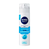 Гель для бритья Nivea Охлаждающий для чувствительной кожи 200мл (1/12)