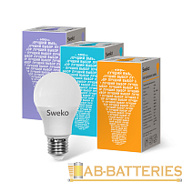Лампа светодиодная Sweko A60 E27 10W 4000К 230V груша (1/5/100)