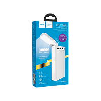 Внешний аккумулятор HOCO J62 30000mAh 2.0A 3USB/Type-C с лампой белый (1/18)