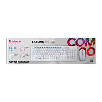 Набор клавиатура+мышь беспроводной Defender 895 Skyline белый (1/12) 