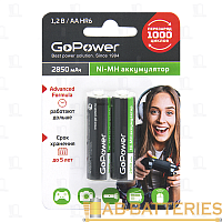 Аккумулятор бытовой GoPower HR6 AA BL2 NI-MH 2850mAh (4WB)