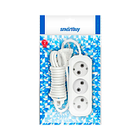 Удлинитель Smartbuy 3р.Б/З 10A 10.0м ПВС (1/30)