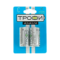 Батарейка Трофи LR14 C BL2 Alkaline 1.5V (2/12/96/6720) 