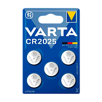 Батарейка Varta ELECTRONICS CR2025 BL5 Lithium 3V (6025) (5/50/500) 