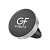 Держатель автомобильный GFPower CH-01 в воздуховод магнит серебряный (1/300)