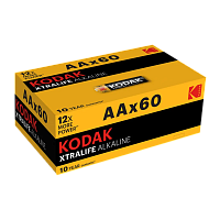 Батарейка Kodak XTRALIFE LR6 AA БОКС60 Alkaline 1.5V (60/720/18720) 