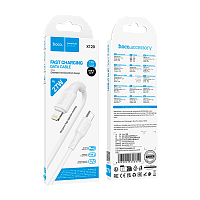 Кабель HOCO X120 Type-C (m)-Lightning (m) 1м 27W силикон белый