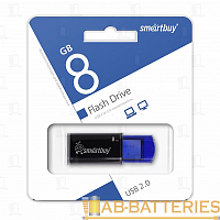 Флеш-накопитель Smartbuy Click 8GB USB2.0 пластик синий