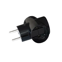 Разветвитель Прогресс 3р.Б/З черный (1/20/240)