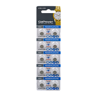 Батарейка GoPower G3/LR736/LR41/392A/192 BL10 Alkaline 1.5V (10/100/3600)