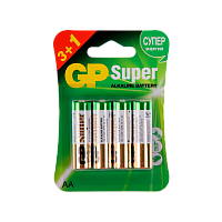 Батарейка GP Super LR6 AA BL3+1 Alkaline 1.5V (4/40/320) 