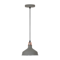 Светильник потолочный Camelion PL-425S Amsterdam 60W 230V E27 IP20 подвес серый (1/12)