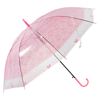 Зонт Рыжий кот BASIC трость полуавтомат розовый (1/20/100)