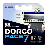 Сменные кассеты DORCO "PACE7" 7 лезвий 4шт. (цена за 1 шт) (4/96)