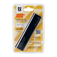 USB-Хаб Defender Quadro Promt 4USB черный (1/100)