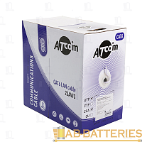 Витая пара Atcom AT0507 FTP CU 305.0м кат.6 серый (1/2)