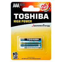 Батарейка Toshiba LR03 AAA BL2 Alkaline 1.5V (2/24/288) 