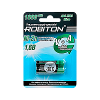 Аккумулятор ROBITON 1000NZAAA-2 Ni-Zn AAA 1000мВтч,  550мАч BL2 NZ1000AAA