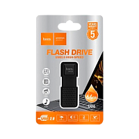 Флеш-накопитель HOCO UD6 64GB USB2.0 пластик черный (1/30/240) 