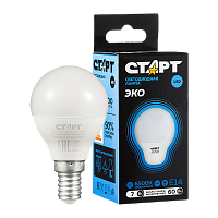 Лампа светодиодная Старт Sphere E14 7W 6500К 220V шар Black матовая (1/10/100)